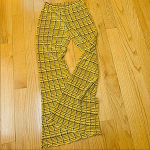 Zara Plisse Pleated Flare Pants